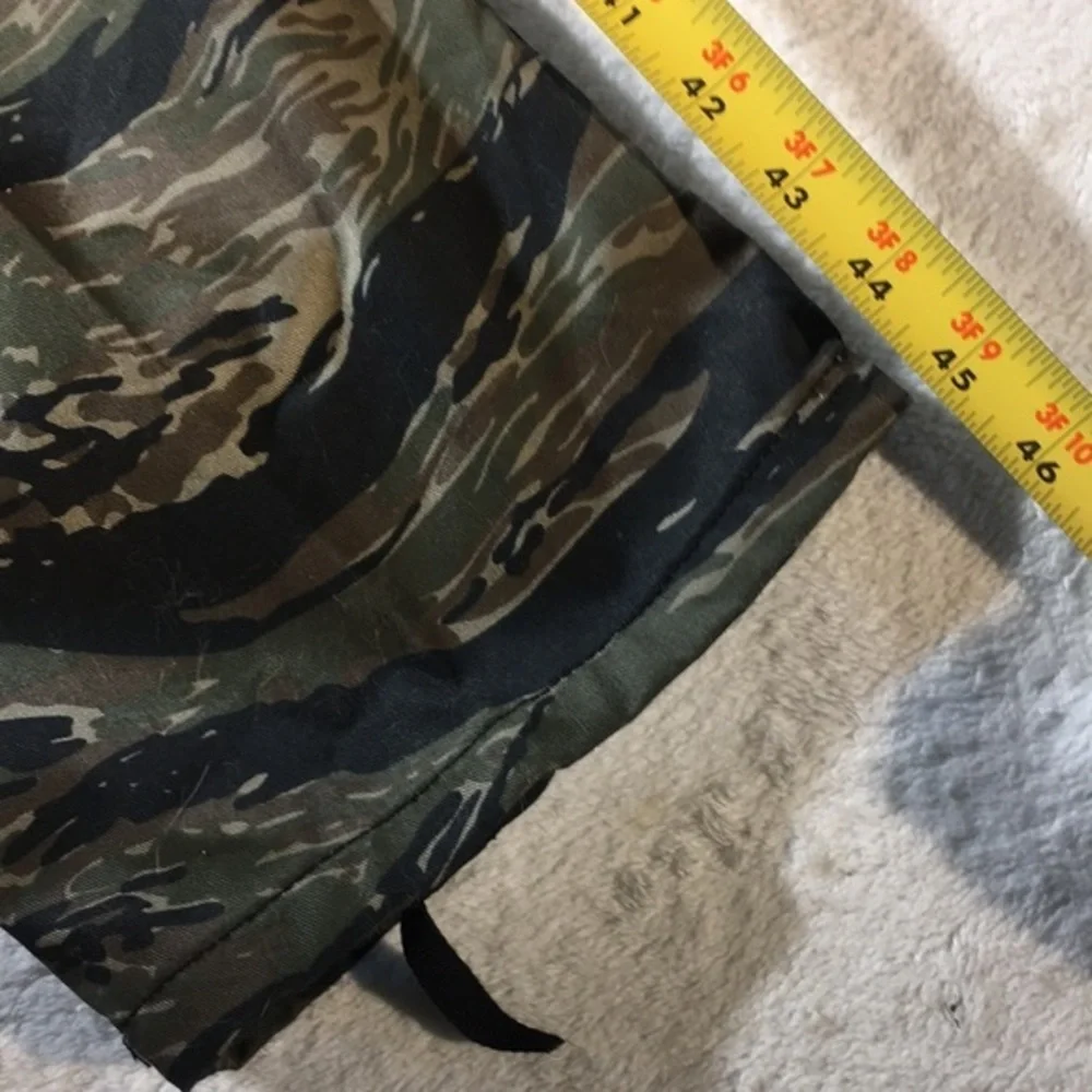 Mens Green Stipend Camouflage Military Cargo Pants